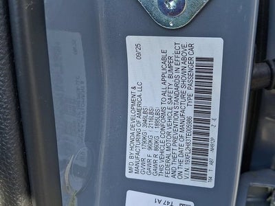 2026 Honda Civic Hatchback Sport