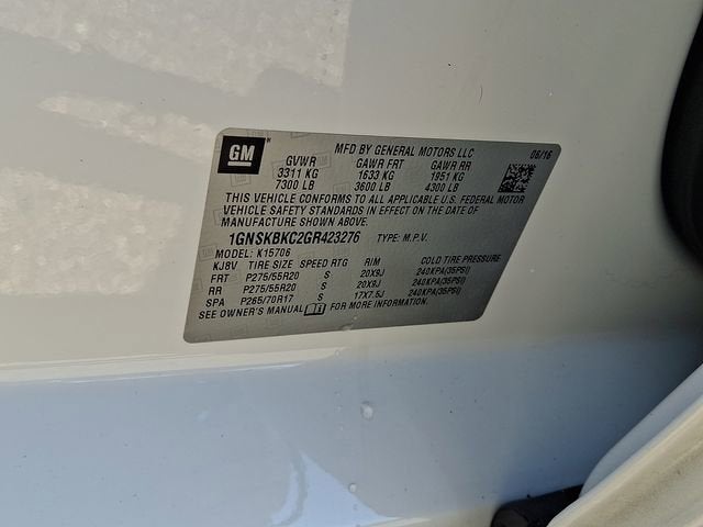 2016 Chevrolet Tahoe LT