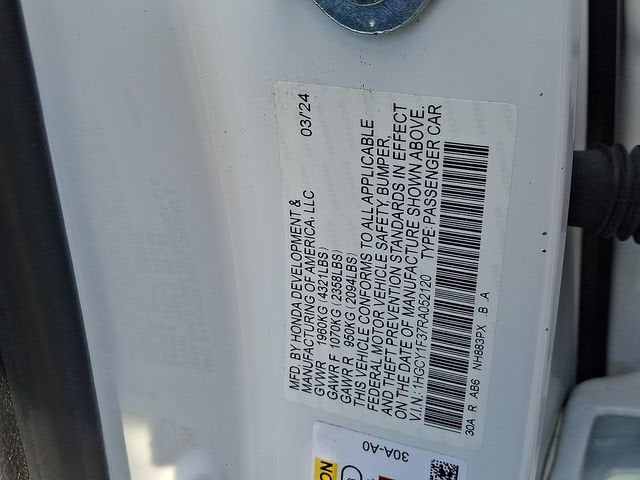 2024 Honda Accord Sedan EX