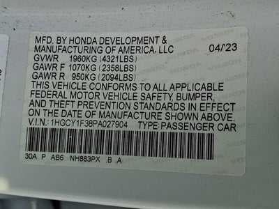 2023 Honda Accord EX