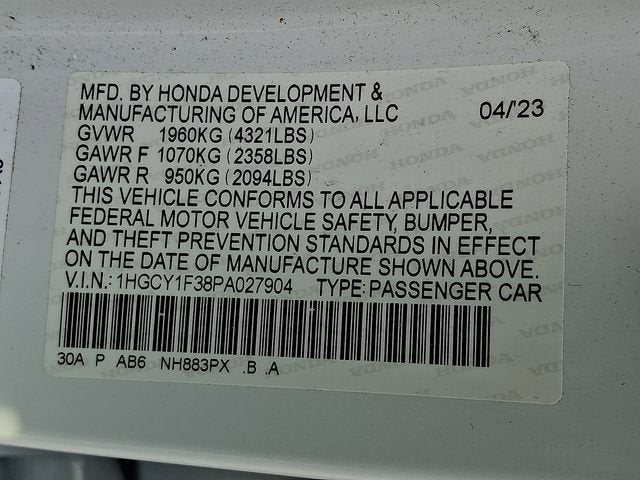 2023 Honda Accord EX