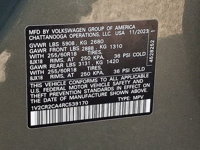2024 Volkswagen Atlas 2.0T Peak Edition SE w/Technology