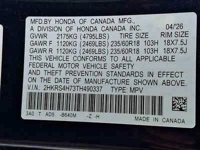 2026 Honda CR-V EX-L AWD