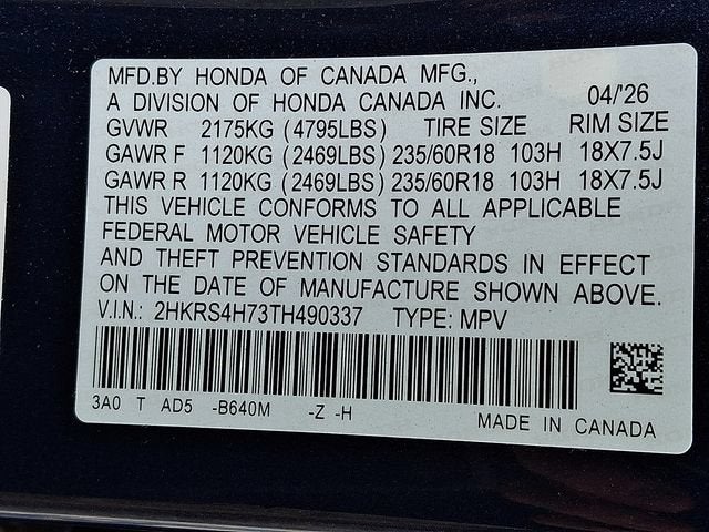 2026 Honda CR-V EX-L AWD