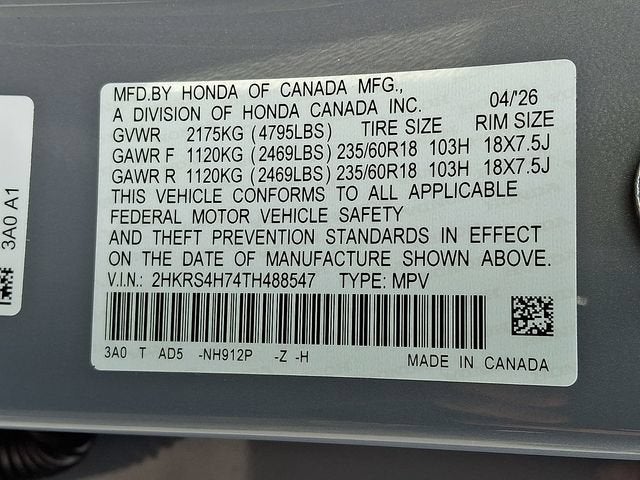 2026 Honda CR-V EX-L AWD