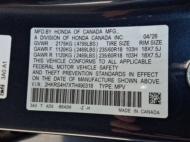 2026 Honda CR-V EX-L AWD