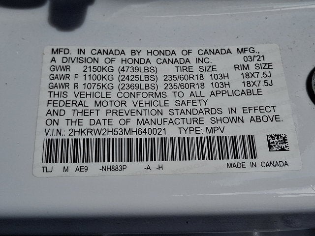 2021 Honda CR-V EX - Photo 27