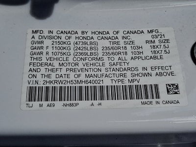 2021 Honda CR-V AWD EX