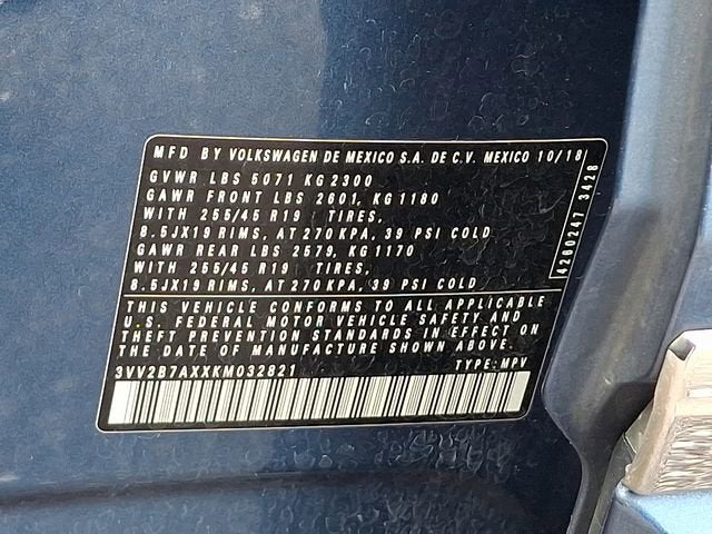 2019 Volkswagen Tiguan SE