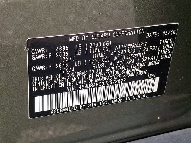2018 Subaru Outback 2.5i Premium
