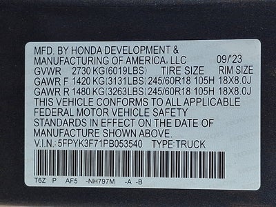 2023 Honda Ridgeline RTL-E
