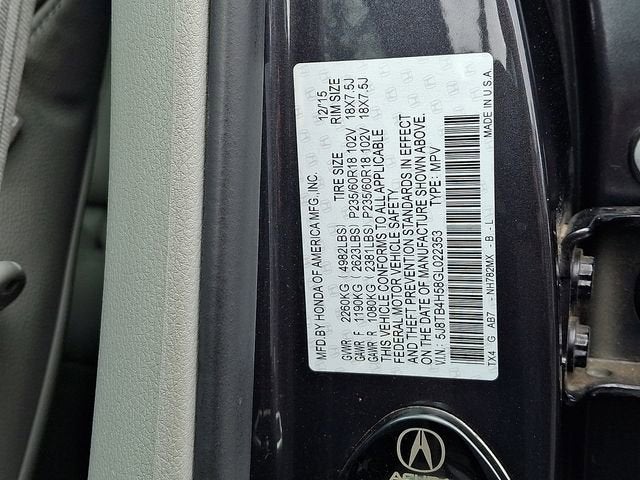 2016 Acura RDX Tech Pkg