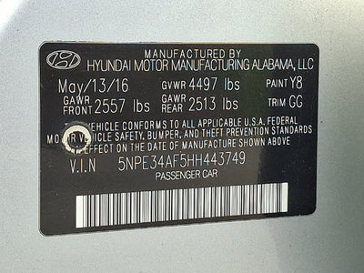 2017 Hyundai Sonata Limited