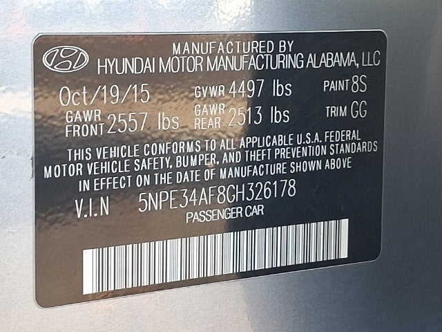 2016 Hyundai Sonata Sport