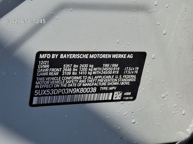 2022 BMW X3 xDrive30i