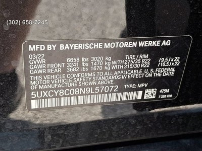 2022 BMW X6 M50i