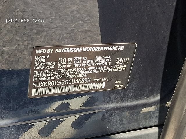 2016 BMW X5 xDrive35i