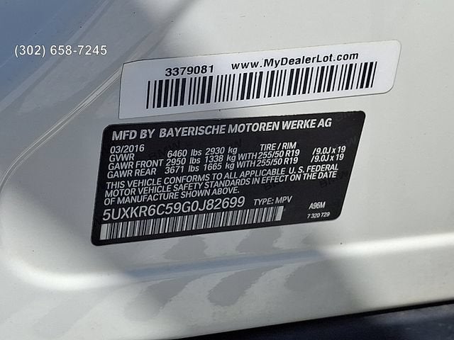 2016 BMW X5 xDrive50i