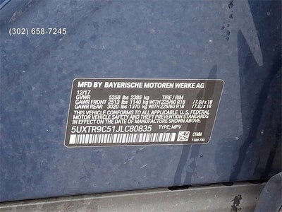 2018 BMW X3 xDrive30i