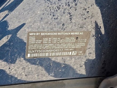 2021 BMW SAV X3 XDRIVE30I