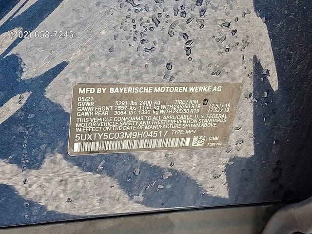 2021 BMW SAV X3 XDRIVE30I