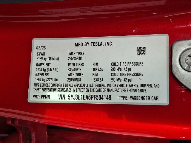 2023 Tesla Model 3 Base