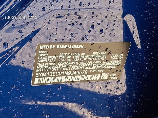 2022 BMW X3 M 4DR SAV