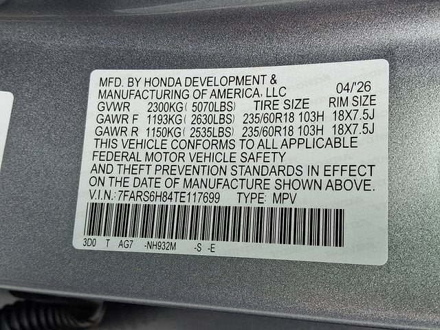 2026 Honda CR-V Hybrid AWD Sport-L