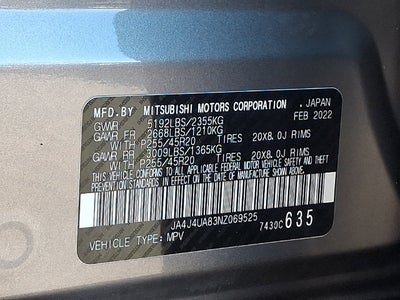 2022 Mitsubishi Outlander SE