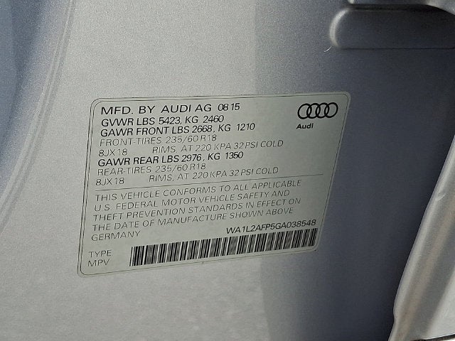 2016 Audi Q5 2.0T Premium