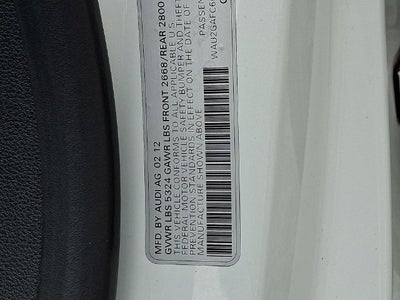 2012 Audi A7 Premium