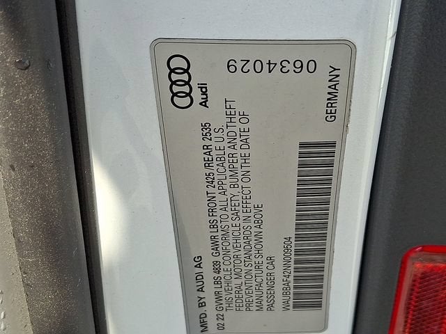 2022 Audi A4 Premium Plus 40 TFSI quattro S tronic