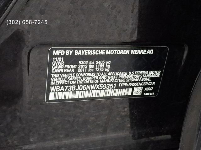 2022 BMW 5 Series 540i xDrive