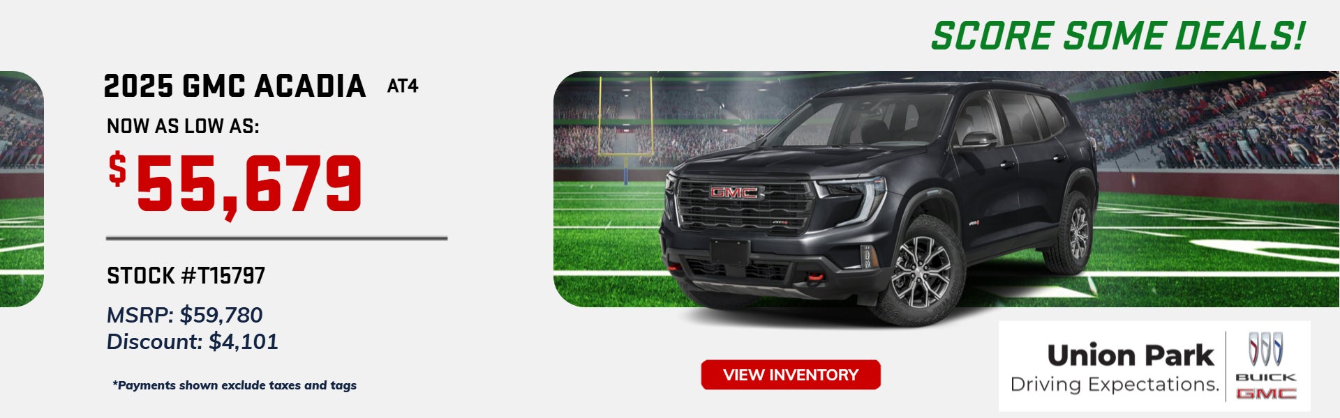GMC Acadia offers at Union Park Buick GMC