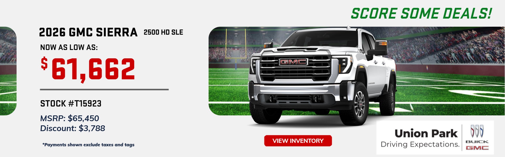 Sierra HD Truck offers at Union Park Buick GMC
