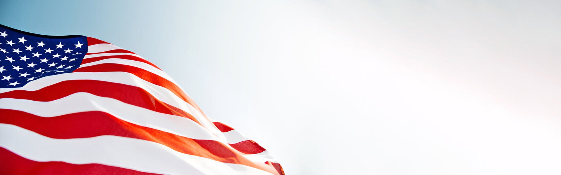 Flag waving in the air